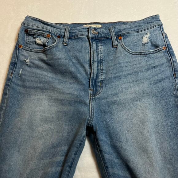 Madewell High Rise The Perfect Vintage Jeans Size 30 Distressed Casual Preppy - Picture 6 of 16